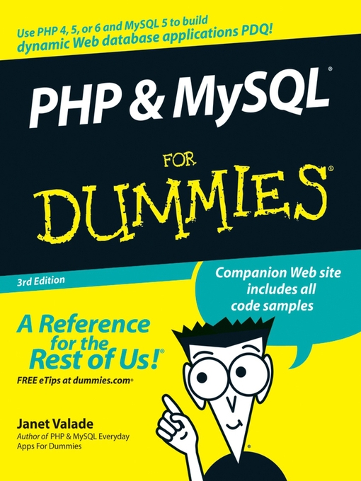 Title details for PHP and MySQL for Dummies by Janet Valade - Available
